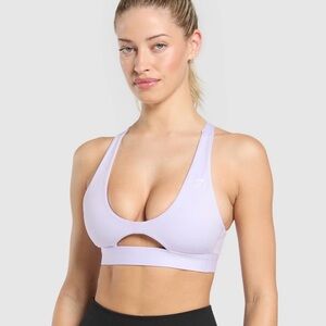 GYMSHARK 💜 PEEK A BOO sports bra XS